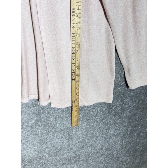Vero Moda Drop‎ Shoulder Knit Open Front Cardigan Sweater Womens US Size 2X Pink - Picture 6 of 6